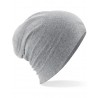 Slouchy beanie - mod. B368:Heather Grey, 95% cotton / 5% elastane, One Size
